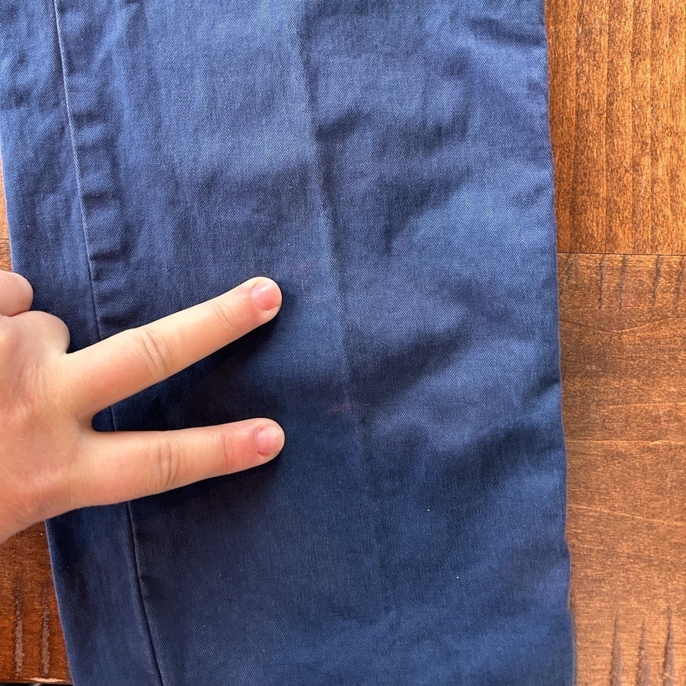 Quince Stretch Cotton Twill Girlfriend Chino Pant | Navy Size 30 - Picture 8 of 11